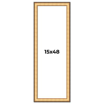 15x48 Frame Gold Plein Aire Solid Wood Picture Frame Width 2 Inches |
