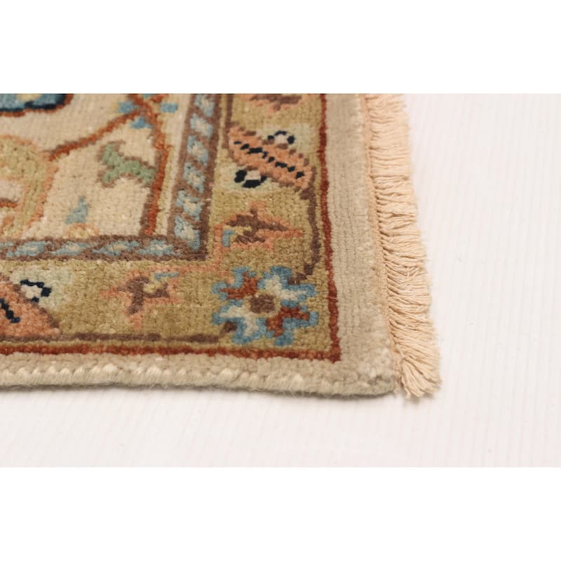 ECARPETGALLERY Hand-knotted Jules Sultane Ivory Wool Rug - 7'9 x 9'8