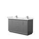 Option Dark Gray, Nickel Trim, White Quartz Top