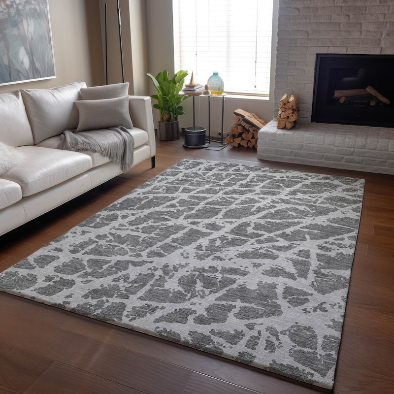 Premium Washable Super Soft Modern Crackle Mayfield Rug