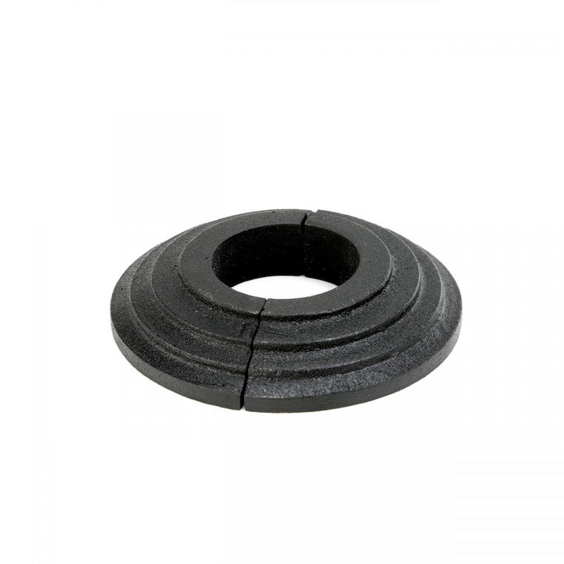 Black Aluminum Radiator Flanges Escutcheon Ring Plate 1.25" ID 3" OD IPS Rust Resistant Renovators Supply