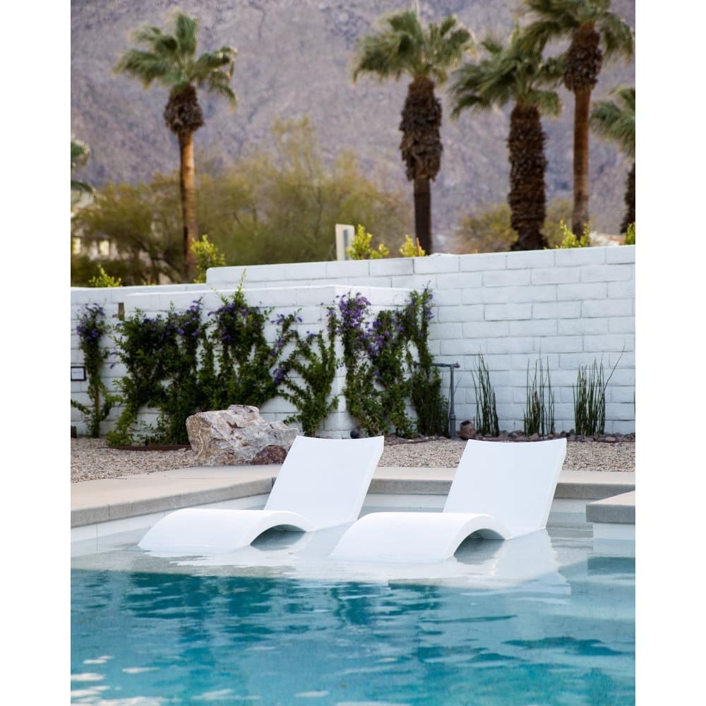Ledge Lounger - Signature Chaise - Inside Pool & Sun Shelf Lounge Chair - Designed for Shallow Shelves Up to 9"