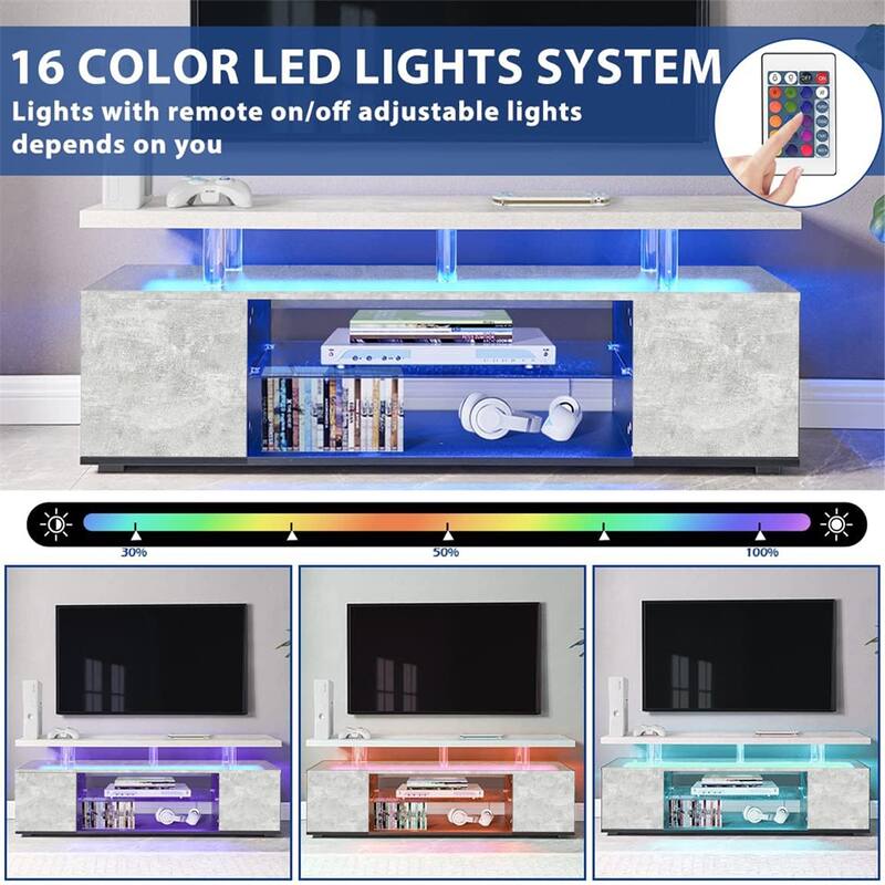 TV Stand/Entertainment Center Media Storage Console Table