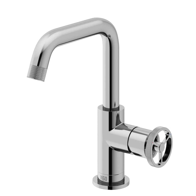 Vigo VG01047 Cass 1.2 GPM 9" H Single Handle Single Hole Bathroom - Chrome