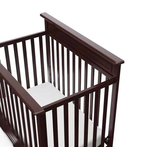 Shop Storkcraft Petal 5 In 1 Convertible Mini Crib With Bonus Mattress Water Resistant Cover Jpma Certified 1 Year Warranty Overstock 30350620