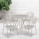 preview thumbnail 7 of 23, 30-in. Round Steel Folding Patio Table Set w/ 4 Chairs