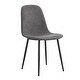 preview thumbnail 44 of 57, Modern Dining Room Kitchen Dining Chair with Black Metal Legs