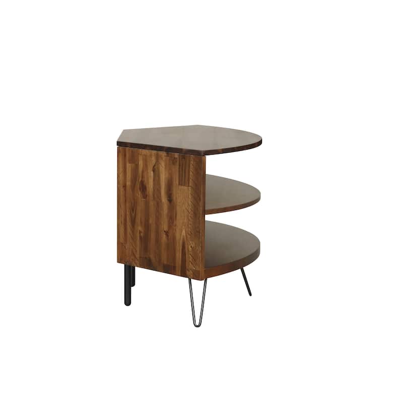 Declan Solid Acacia 43-inch Corner Media Stand