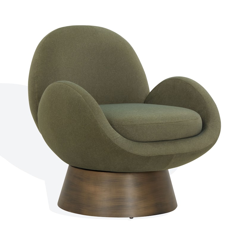 SAFAVIEH Couture Paolini Metal Base Accent Chair - 31"W x 32"D x 33"H