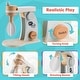 preview thumbnail 4 of 5, Hey Play Wooden Toy Mixer for Kids Kitchen Playset - 9-Piece Toddler Cooking Set for Ages 3 and Up