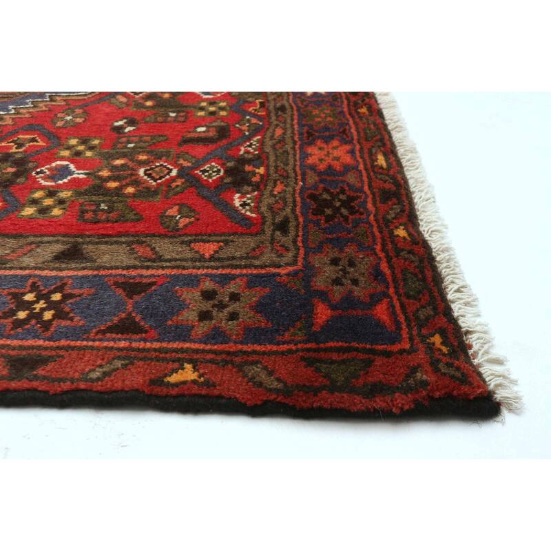 ECARPETGALLERY Hand-knotted Andelz Red Wool Rug - 3'2 x 5'3