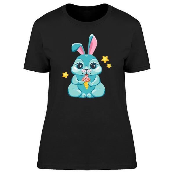 Shop Bunny Eating Ice Cream Cartoon Tee Women S Image By
