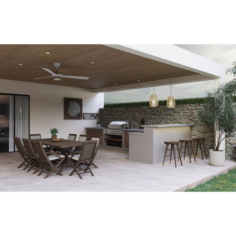 Pawley Collection One-Light Galvanized and Natural Rattan Indoor Outdoor Hanging Pendant Light - 12 in x 12 in x 16 in