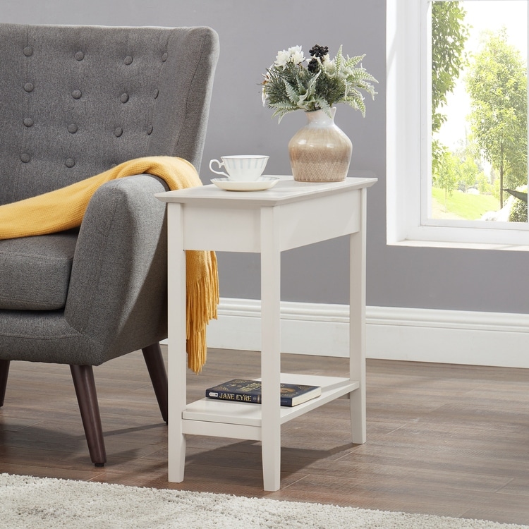 Narrow nesting side tables top