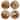 Certified International Pine Forest 6-inch Canape/Luncheon Plates, Set of 4