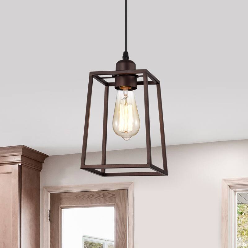 1-light Oil Rubbed Bronze Hanging Pendant