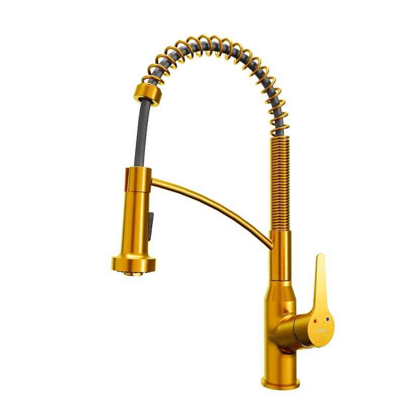 Karran USA KKF210 Scottsdale 1.8 GPM Single Hole Kitchen Faucet - Gold