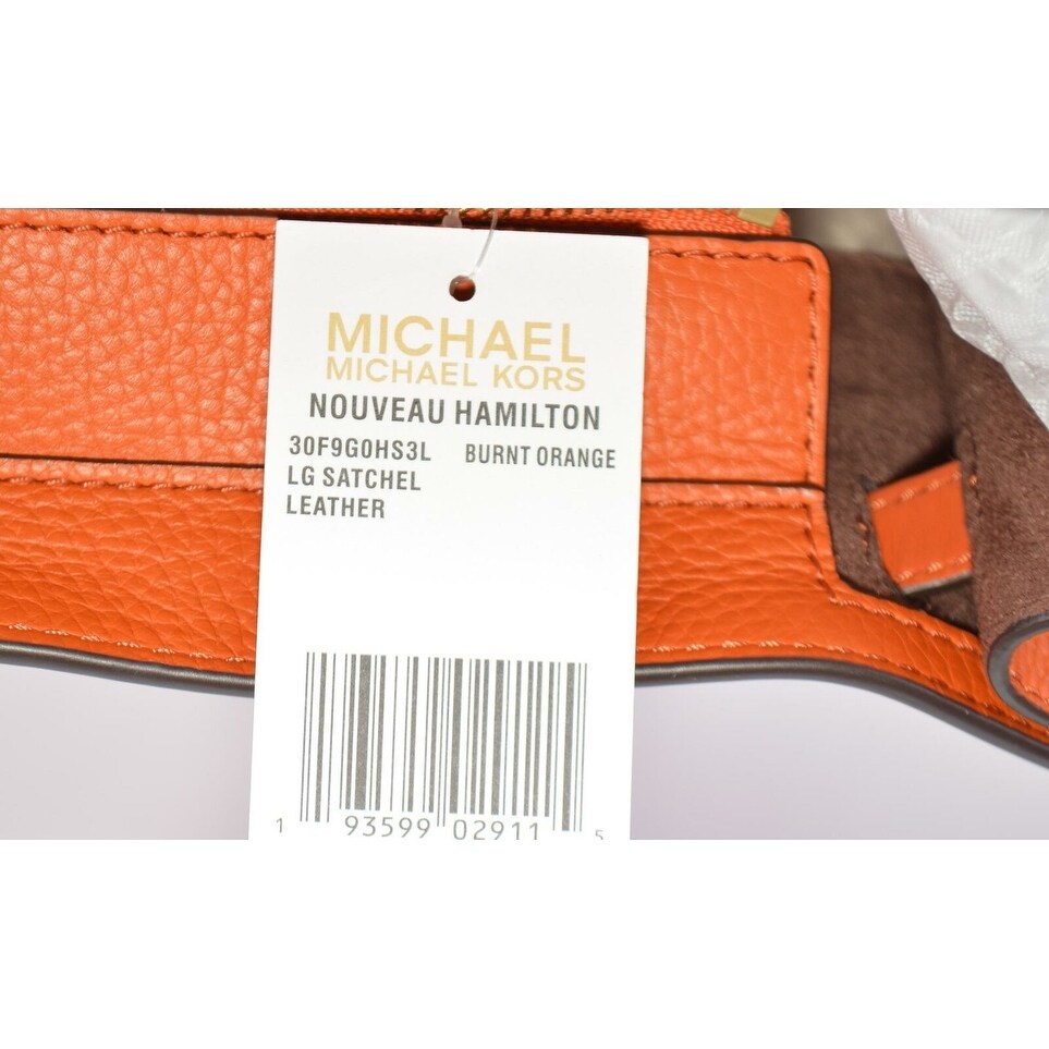 michael kors burnt orange purse