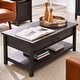 preview thumbnail 1 of 15, Modern Farmhouse Rectangular Lift Coffee Table - 43.15 in * 23.47 in * 18.07 in Black
