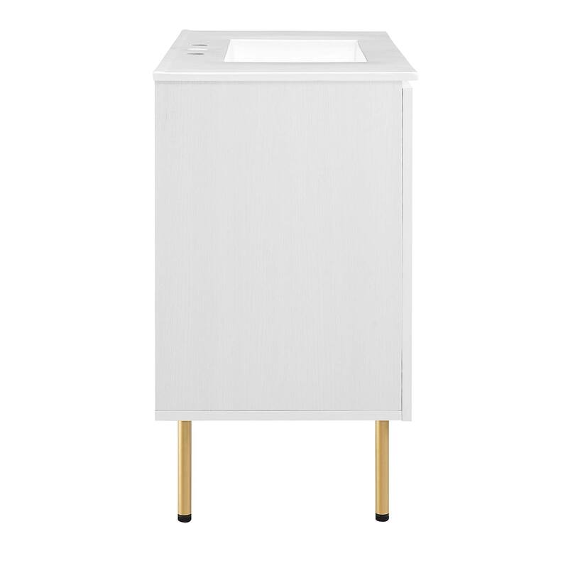 Chaucer 18"/24"/30"/36"/48"Single Basin/48" White Basin Bathroom Vanity