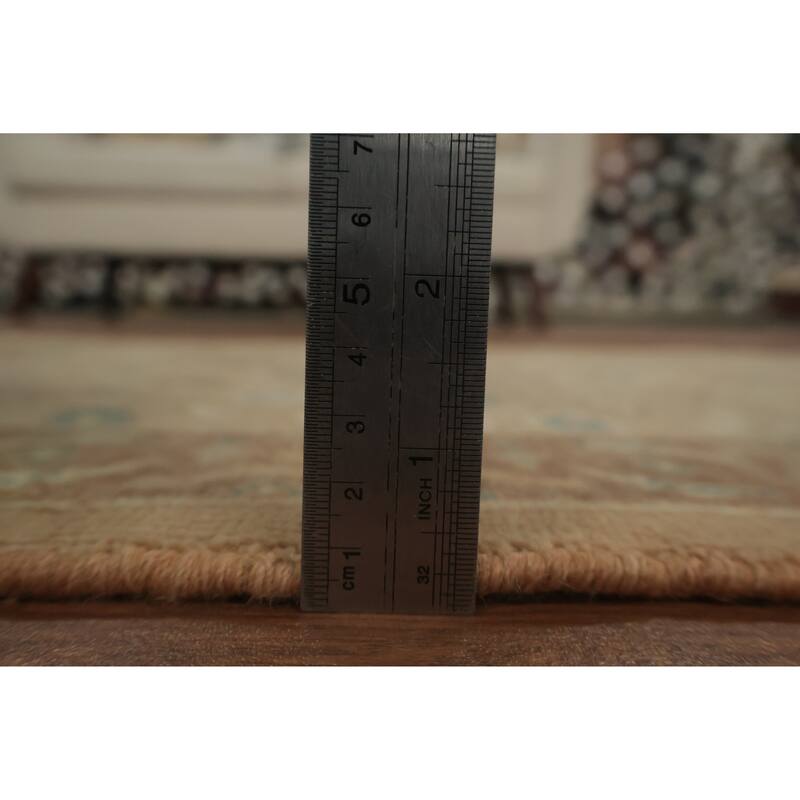 Hand Knotted Oriental 100% Wool Carpet Traditional All-Over Brown Ziegler Area Rug - 3' 1'' X 2' 0''