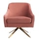preview thumbnail 12 of 28, SAFAVIEH Couture Leyla Channeled Velvet Accent Chair - 28.2" W x 29.9" L x 31.6" H