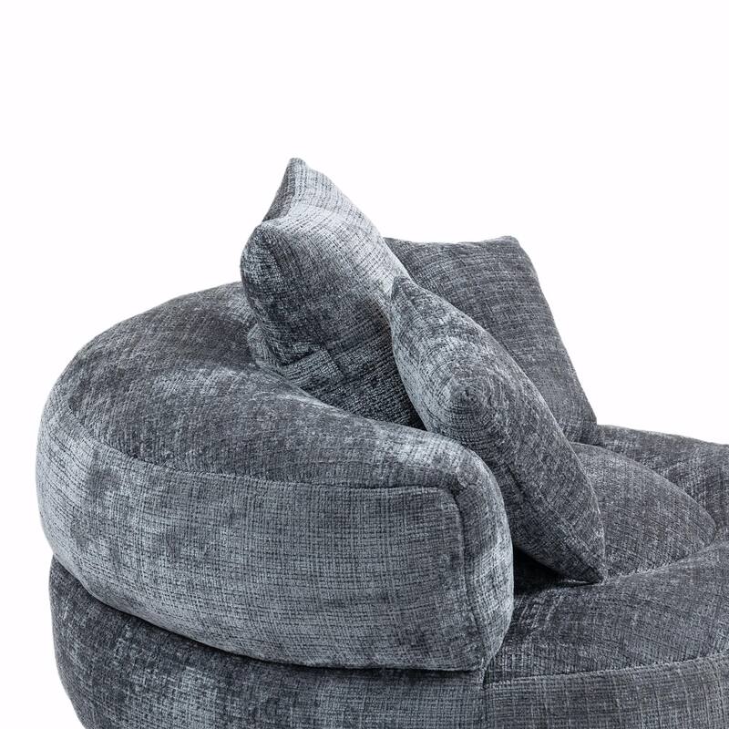 Durable Lazy Sofa Comfort Lounger, High Back Bean Bag Couch with 3 Pillows
