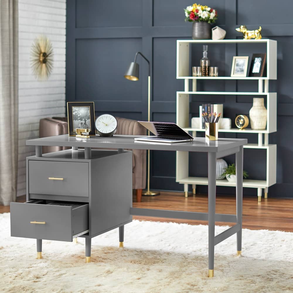 Simple Living Margo 2-drawer Mid-Century Modern Desk