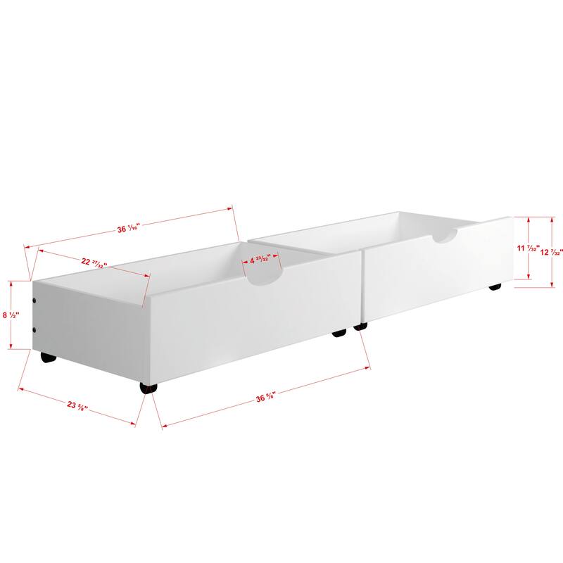 White Twin-over-Twin Mission Bunk Bed