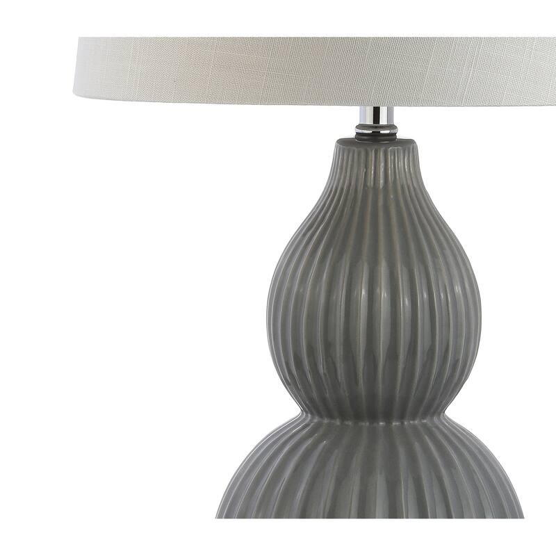 Dylan 28.25" Ceramic LED Table Lamp, Cream by JONATHAN Y