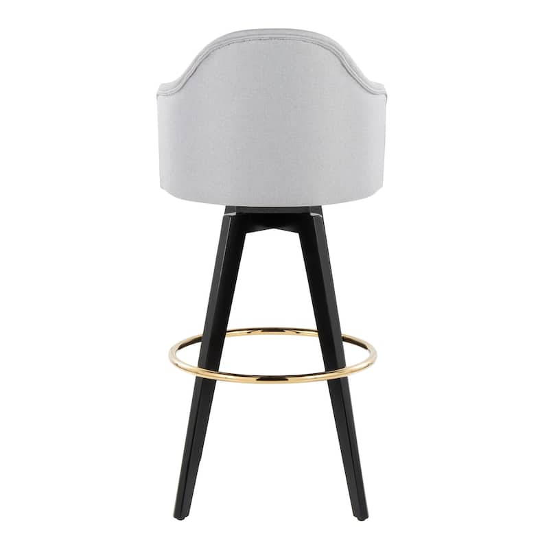 Ahoy Upholstered 30" Fixed-Height Barstool - Set of 2