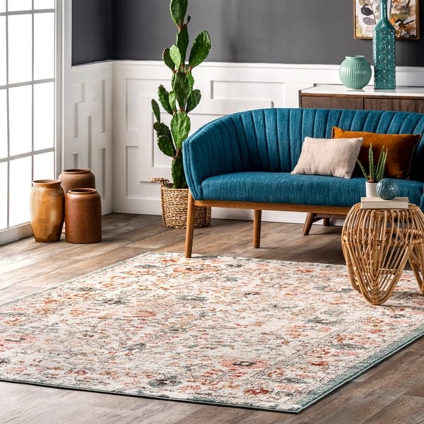 Brooklyn Rug Co Lenore Vintage Floral Area Rug - Bed Bath & Beyond ...