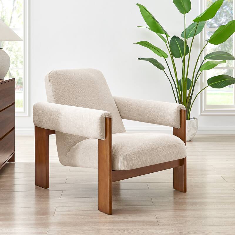 NPD Furniture Silvia Fabric Accent Arm Chair