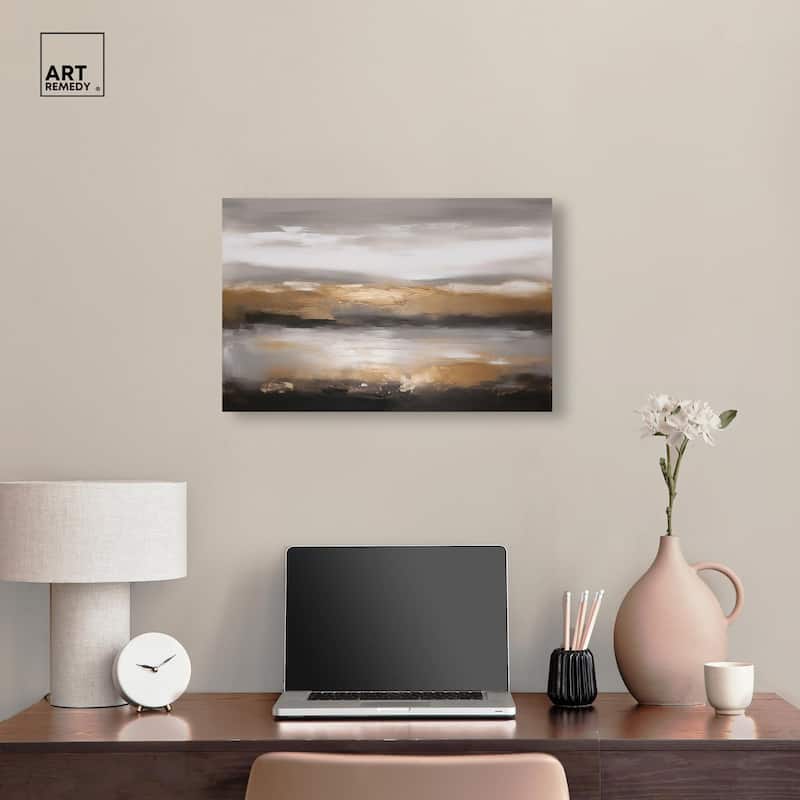 Dust and Gold Canvas by Art Remedy, Gallery Wrapped
