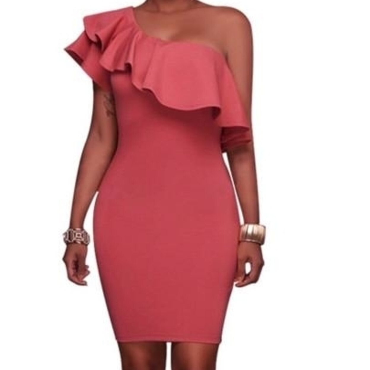 falbala bodycon dress