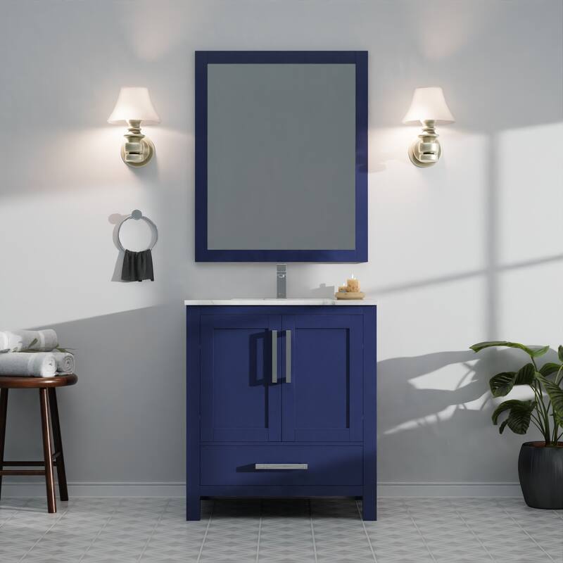 Jacques Bath Vanity No Top and Mirror