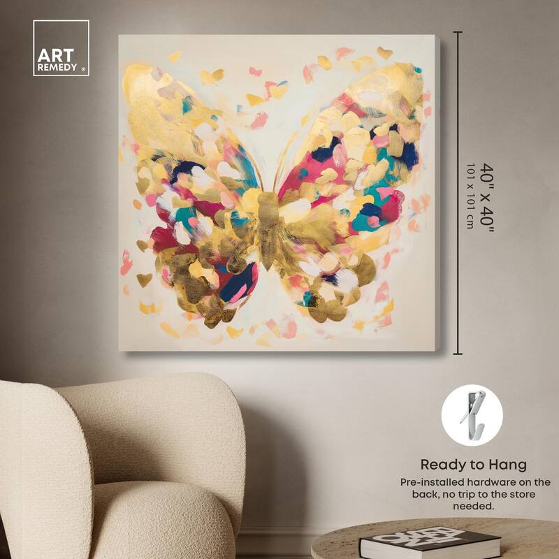 Flutter of Fortitude II Canvas by Art Remedy, Gallery Wrapped