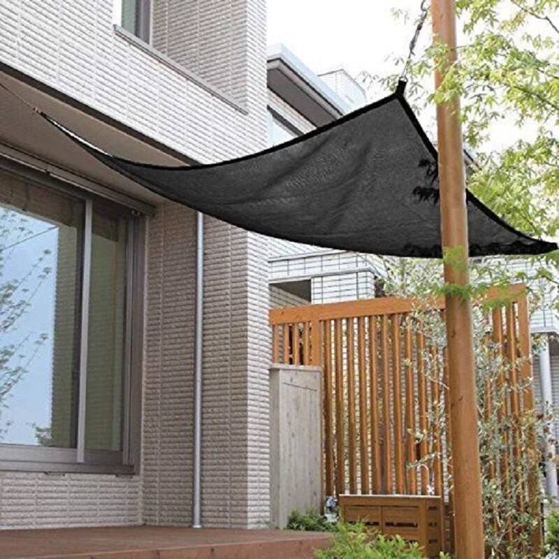 Shatex 90% Black 10x16ft New Design Hanging-up Sunblock shade panel for Window/RV Awning, Sun shelter,Patio Cover - Commercial