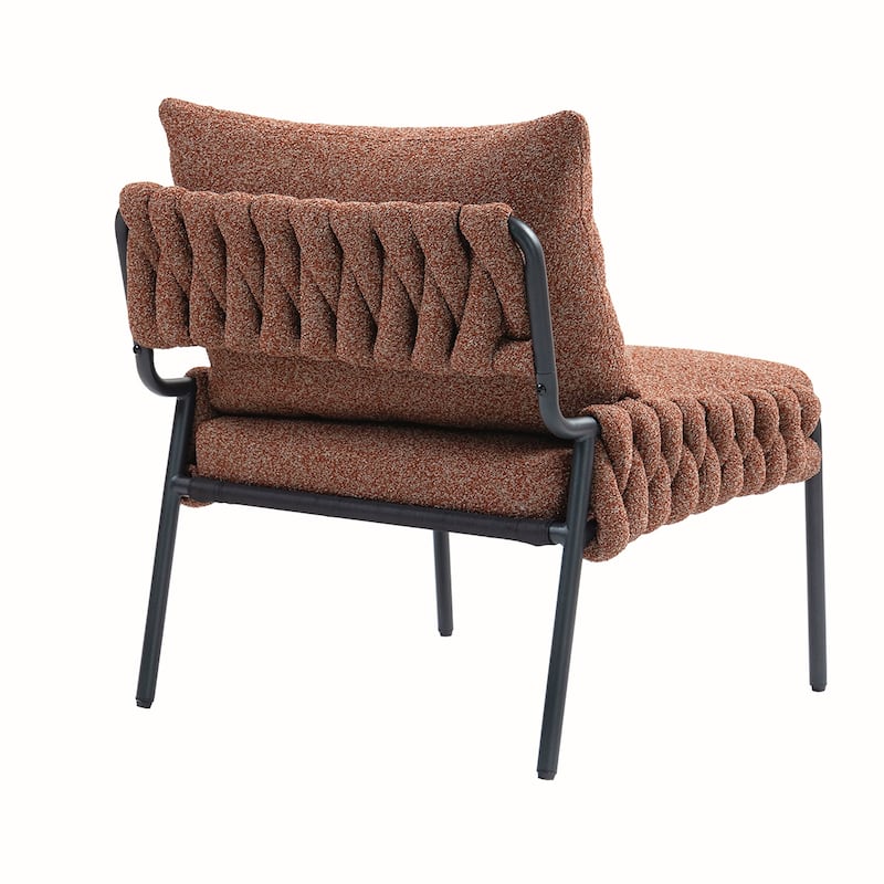 Braided Upholstery Metal Frame Chair