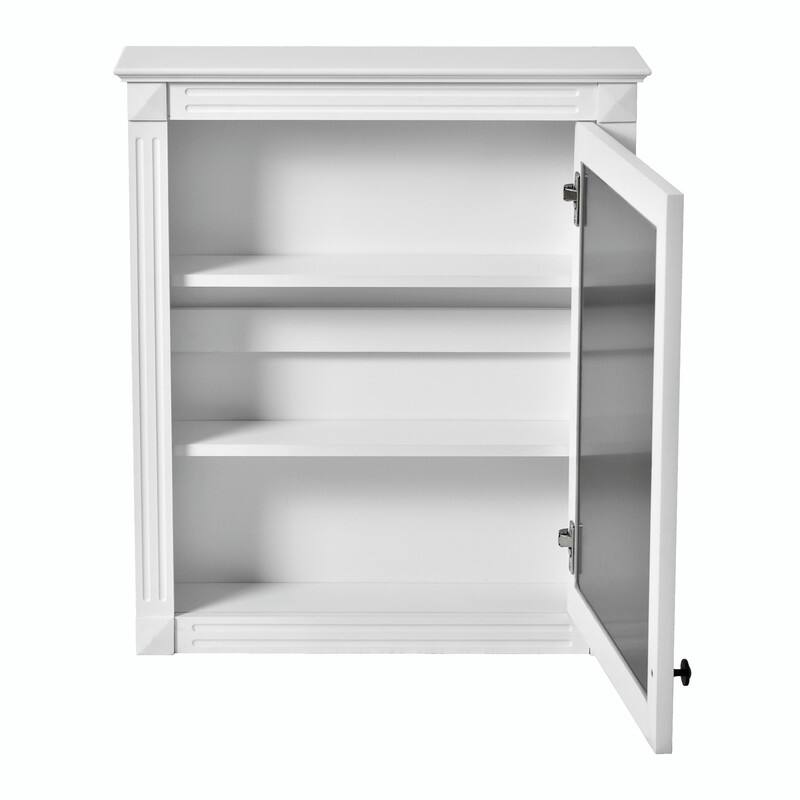 24" x 27" Wall-Mounted Medicine Cabinet with Mirror and Over-the-Toilet Space Saver Storage