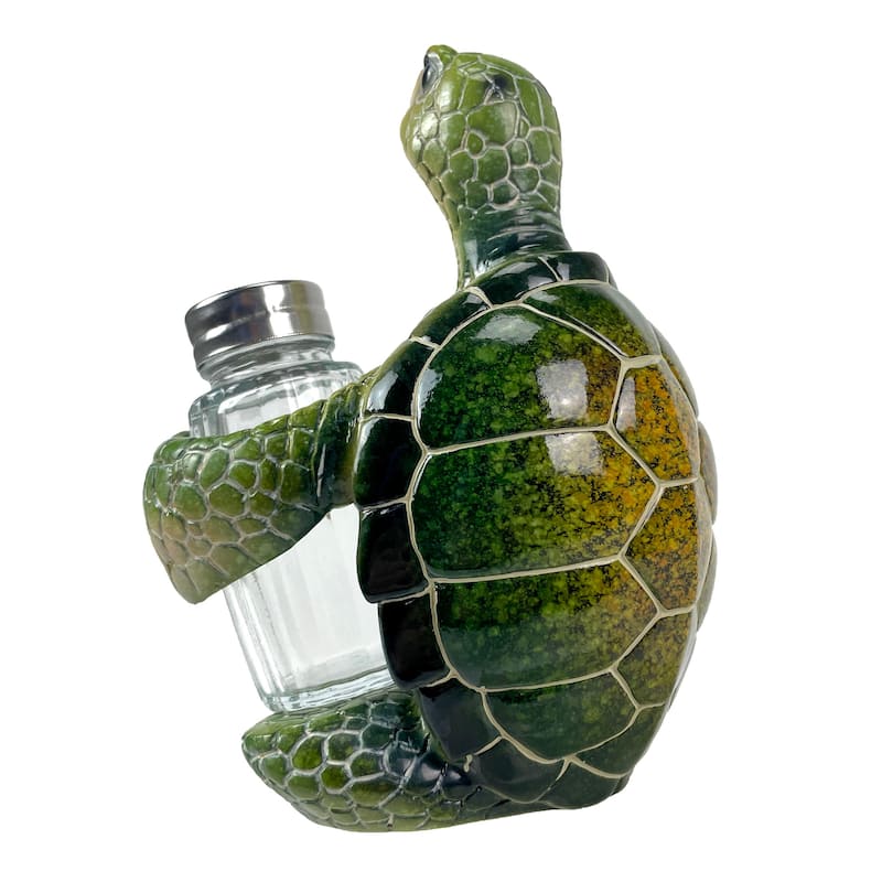 Sea Turtle Salt And Pepper Shaker Set Coastal Kitchen Decor - 5.75 X 5 X 4 inches