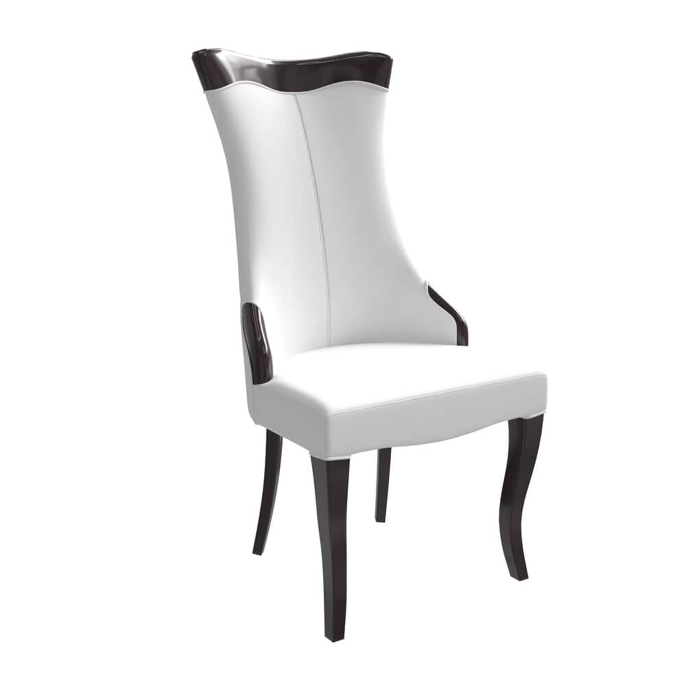 Novara Modern Leather/Velvet Dining Chair with Rubberwood Frame and Legs for Kitchen Living Room and Office Use