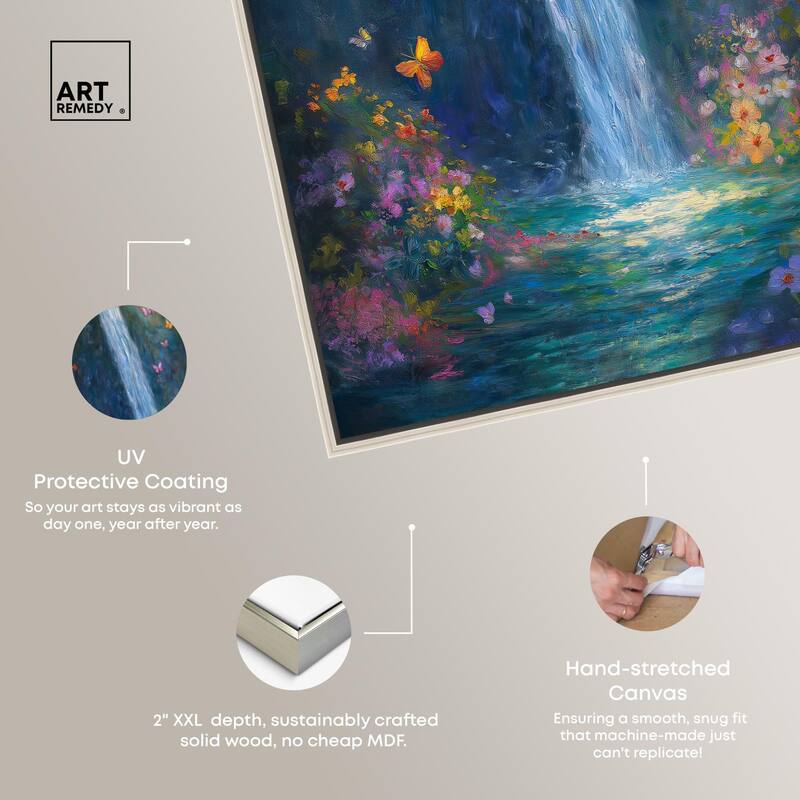 Hidden Falls II Canvas by Art Remedy