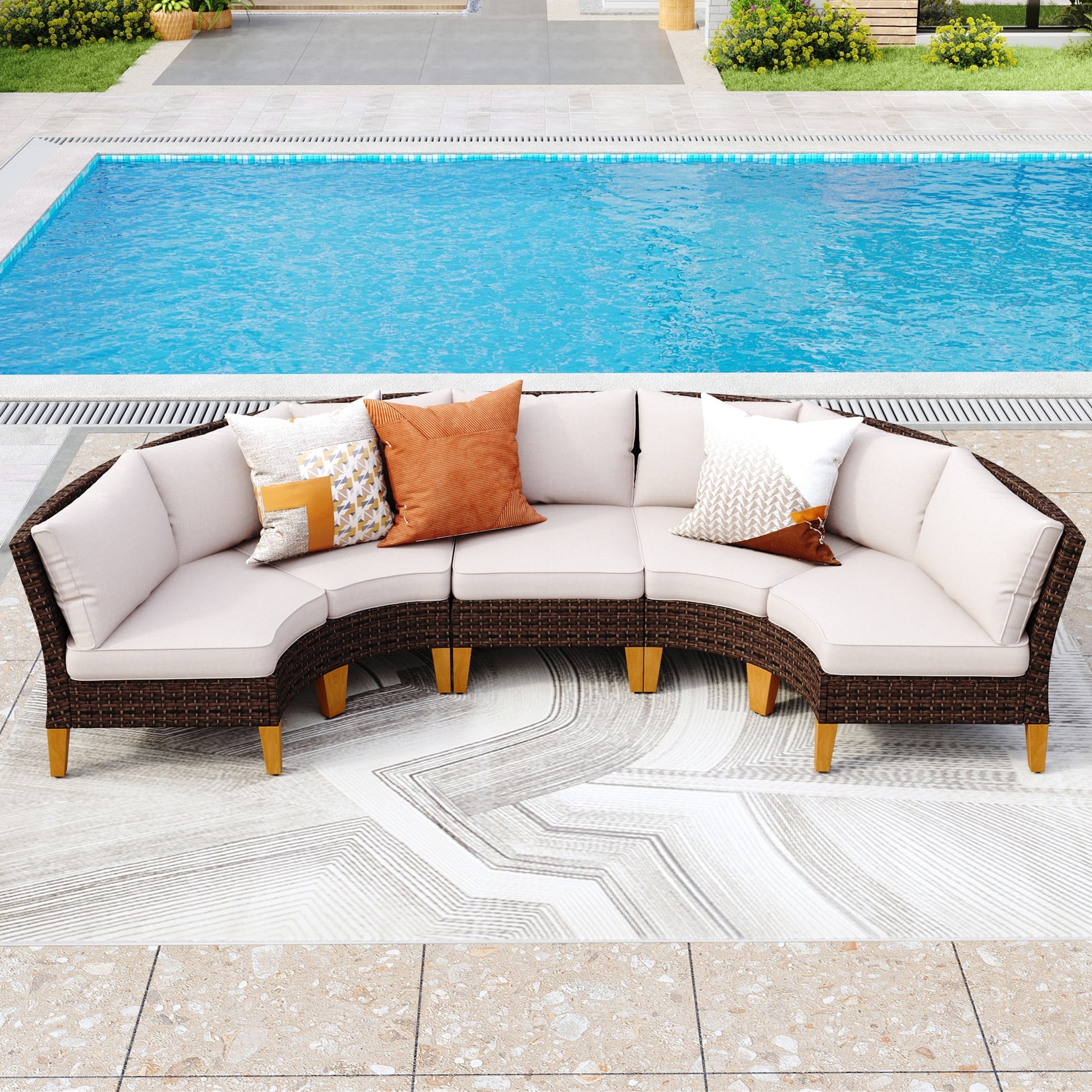 Belham living cara all weather wicker sectional sofa clearance