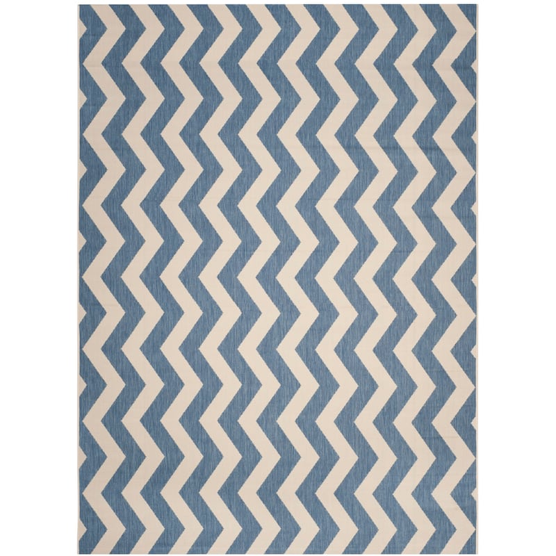 SAFAVIEH Courtyard Morganne Chevron Indoor/ Outdoor Waterproof Patio Backyard