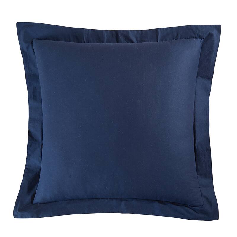 Solid Blue Euro Sham - Euro Sham - Blue