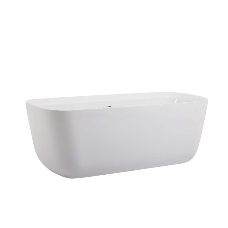 Chad Soaking Bathtub in Glossy White