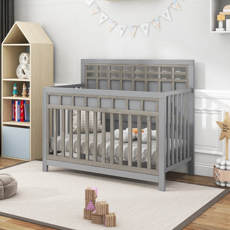 Certified Baby Safe Crib Pine Solid Wood Non Toxic Finish JPMA