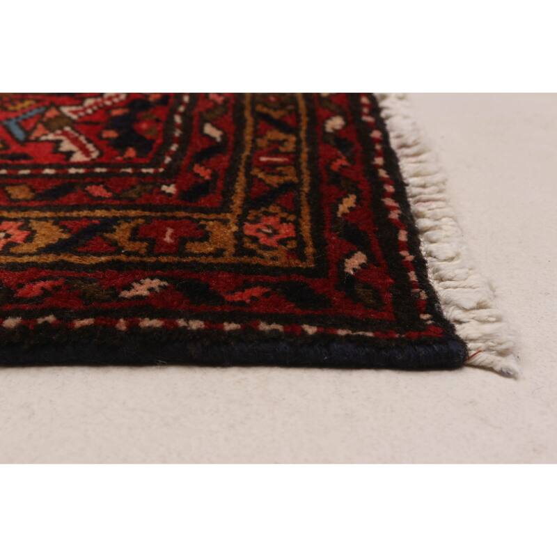 ECARPETGALLERY Hand-knotted Andelz Navy Wool Rug - 3'3 x 9'8