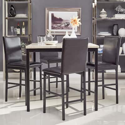 Darcy Metal Upholstered Counter Height Dining Chairs (Set of 4) by iNSPIRE Q Bold